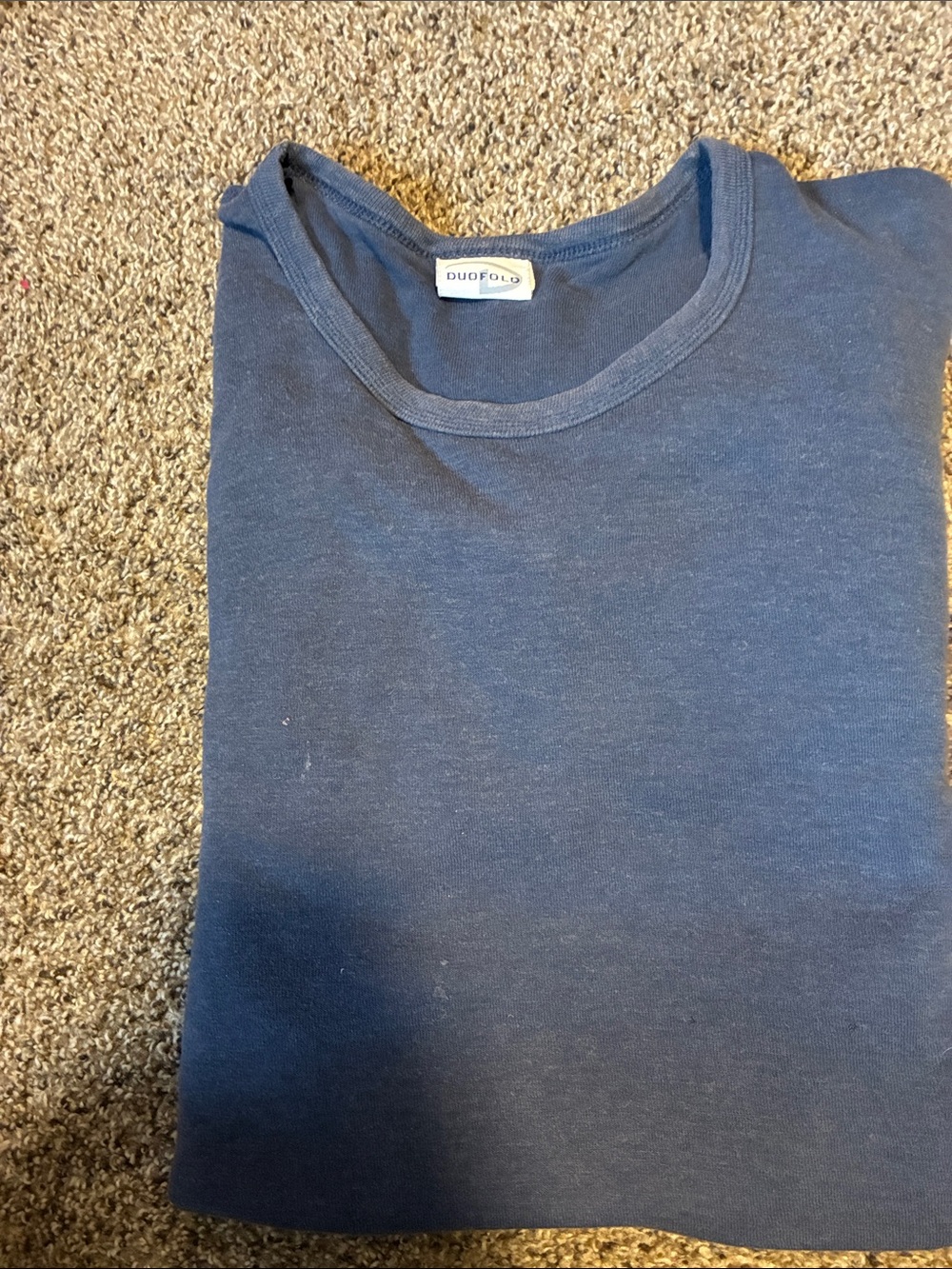 Dudefold Men's Crewneck T-Shirt in Navy Blue
